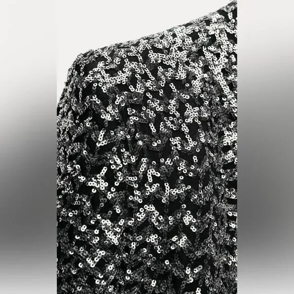 Zara sequin lapelless blazer - Picture 9 of 11